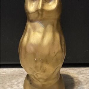 Gold Owl Figurine